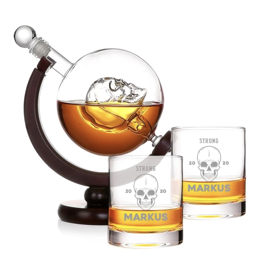Whisky Skull Karaffe Set